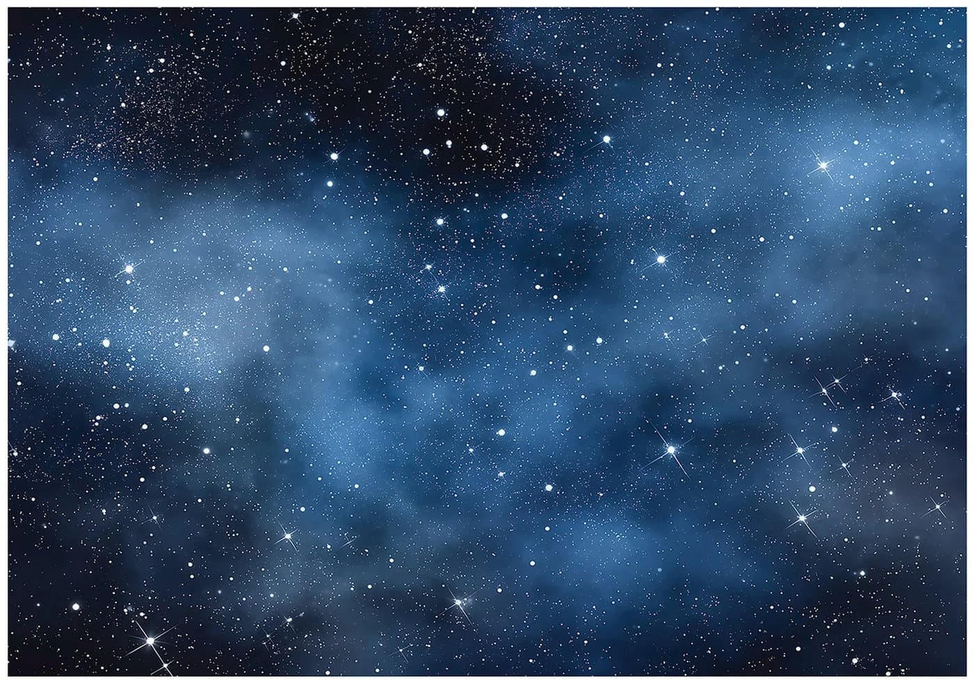 Wallarena Fototapete Weltraum Blau Sterne Vlies Tapete - Bild 2