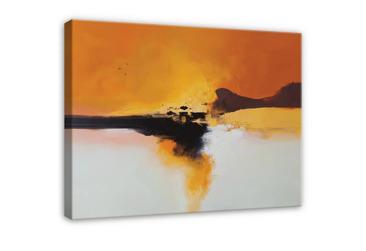 Wallarena Leinwandbild Abstrakt Orange Modern - Bild 2