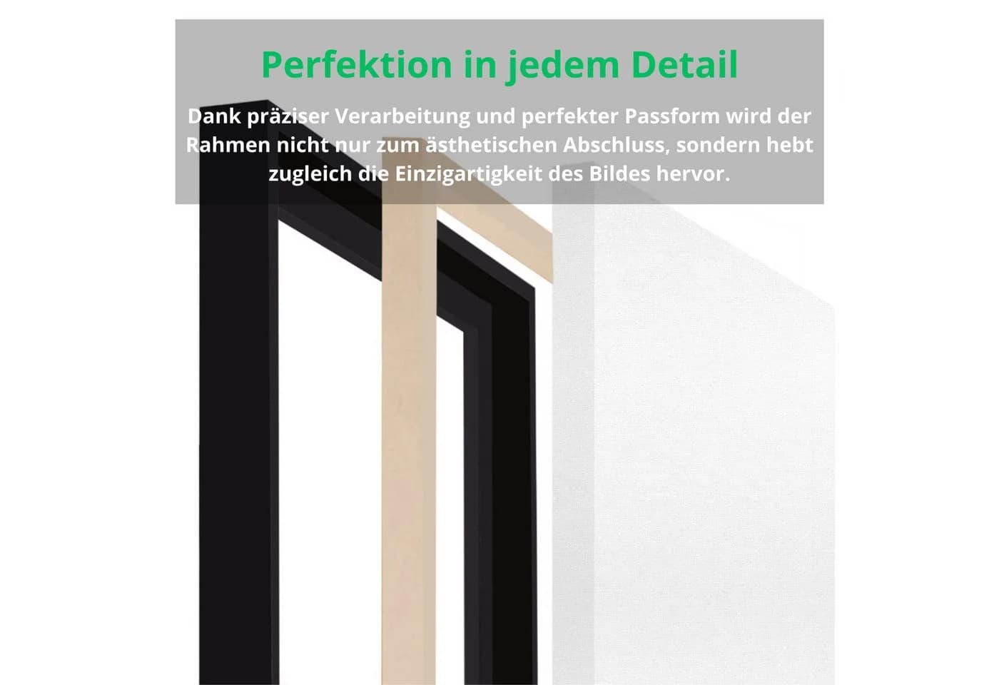 Wallarena Leinwandbild Abstrakt Grün Gold Kunst XXL - Bild 4