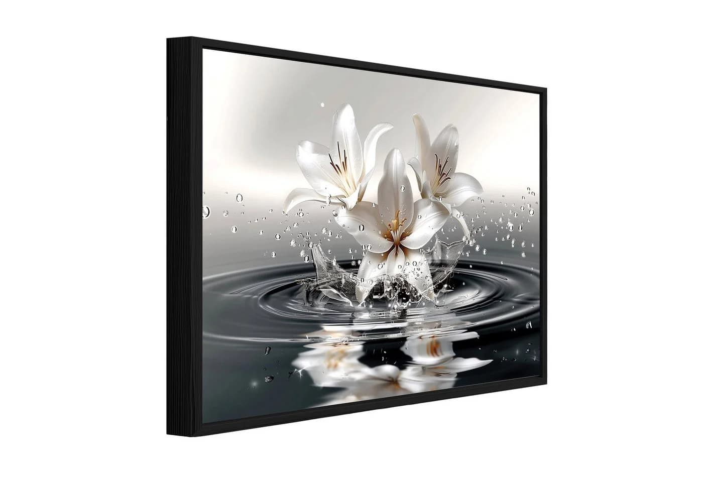 Wallarena Leinwandbild Abstrakt Blumen 60x40 cm - Bild 2