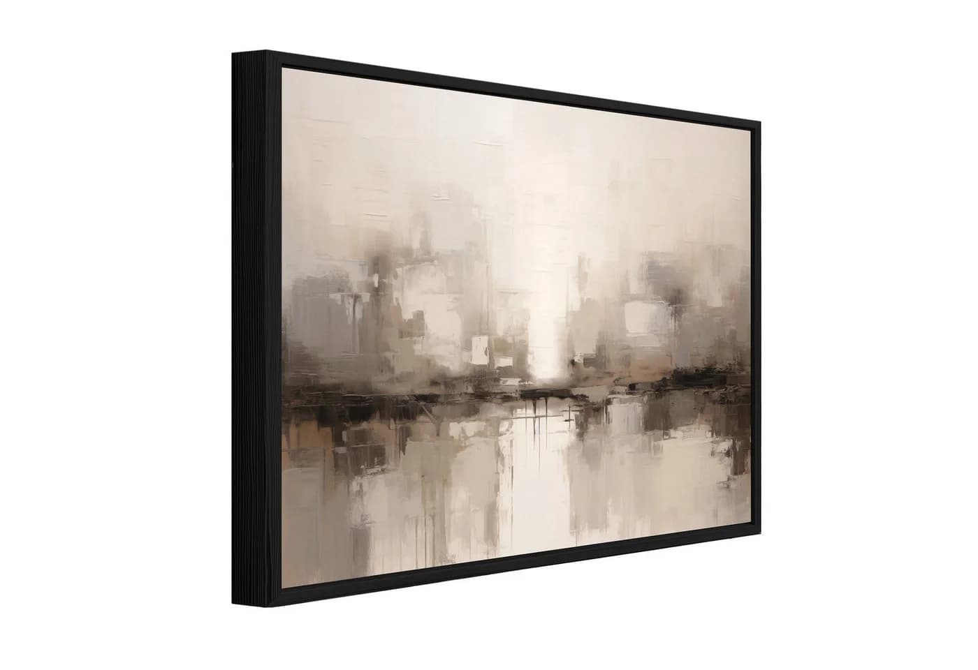 Wallarena Leinwandbild Abstrakt Kunst Beige Modern Wandbild - Bild 2