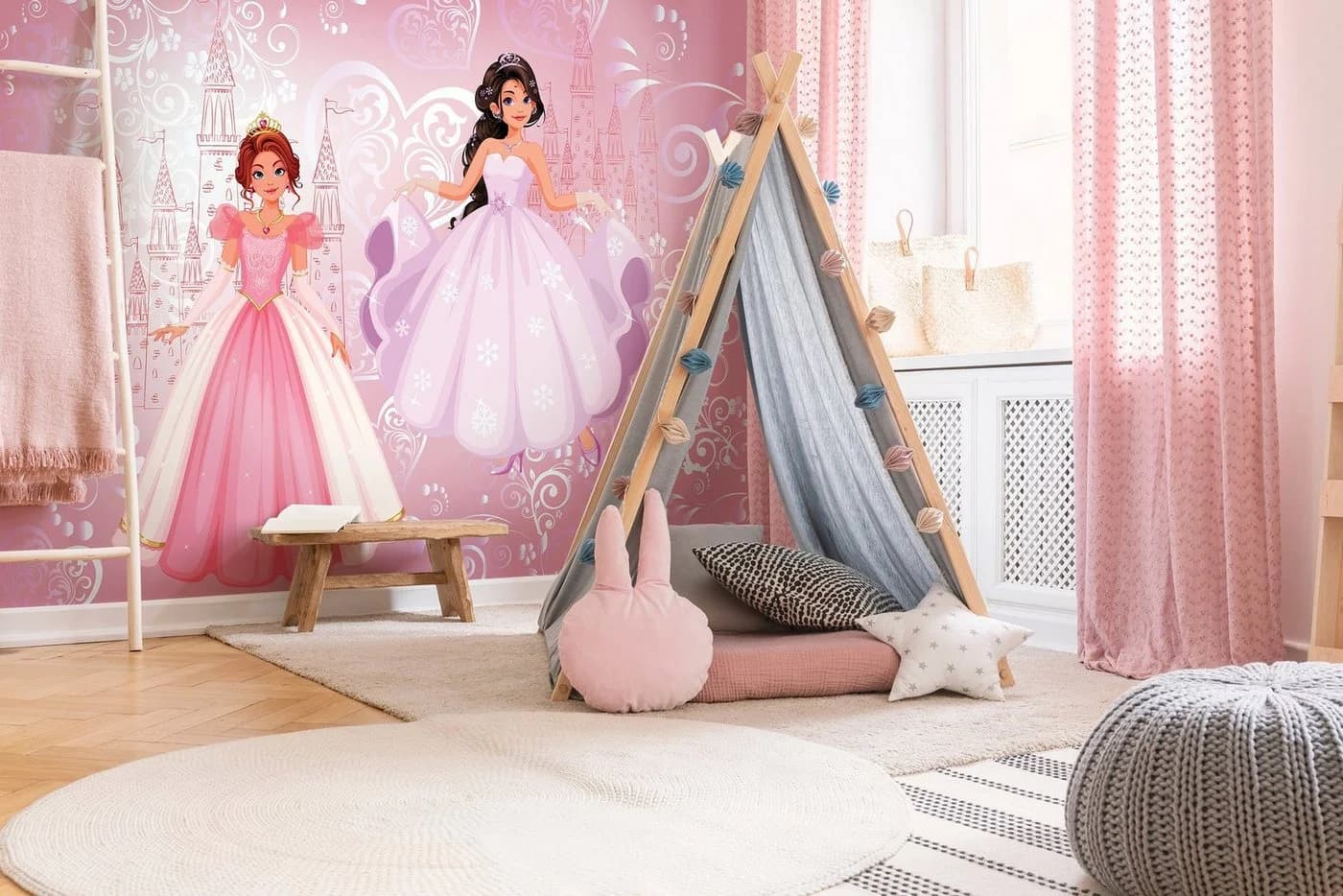 Wallarena Vliestapete Prinzessinnen Kinderzimmer Mädchenzimmer