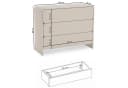 Selsey Kommode LUMMO Stauraumkommode 3 Schubladen Beige Modern Bild 4
