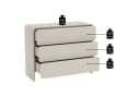 Selsey Kommode LUMMO Stauraumkommode 3 Schubladen Beige Modern Bild 5
