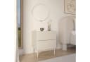 Selsey Nachttisch OLIO mit 2 Schubladen Push to Open Kaschmirgrau Bild 1