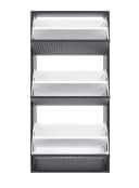 Selsey Hängeschuhschrank VELDIO Wand-Schuhkipper 3 Klappen Grau Beige Bild 5
