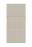 Selsey Hängeschuhschrank VELDIO Wand-Schuhkipper Grau Beige 3 Klappen Bild 4