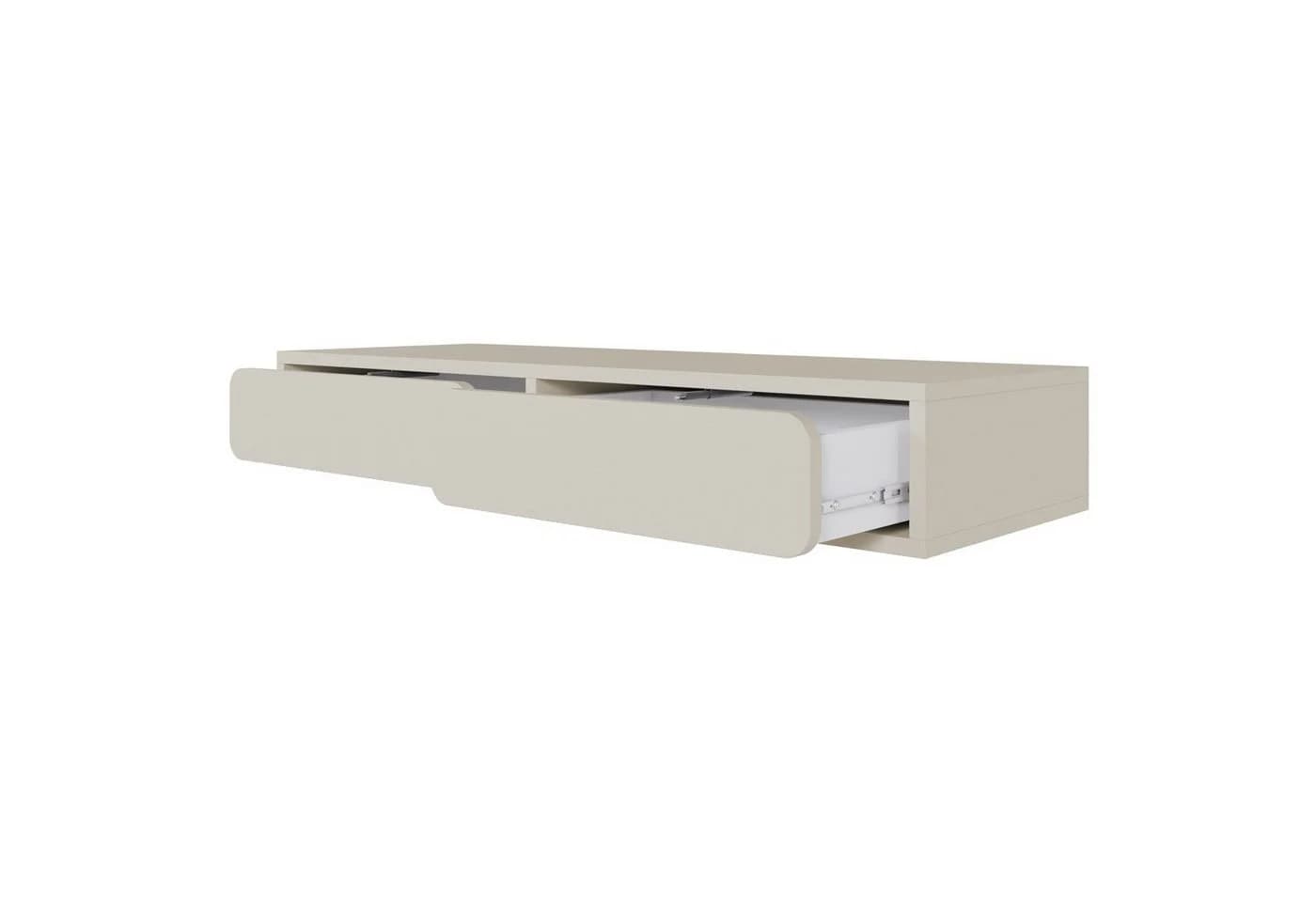 Selsey Wandschminktisch WUWU Graubeige mit 2 Schubladen - Bild 3