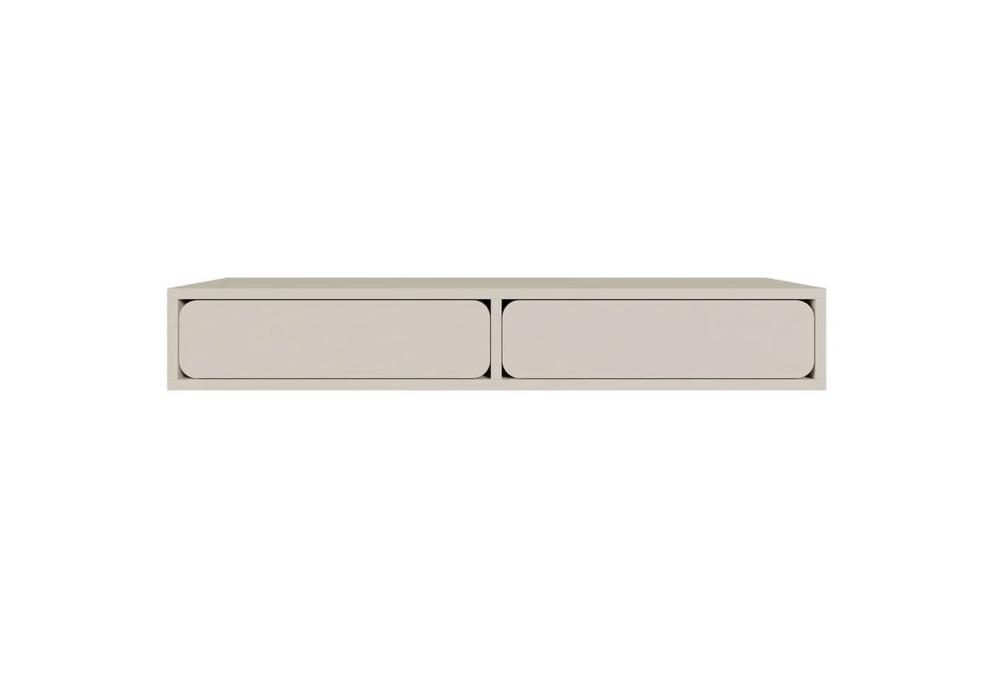 Selsey Wandschminktisch WUWU Graubeige mit 2 Schubladen - Bild 5