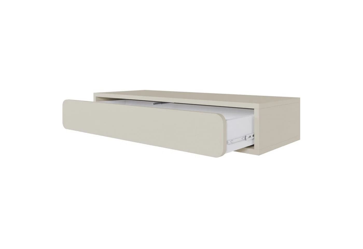 Selsey Konsolentisch WUWU Hängekonsole mit Schublade Graubeige Modern - Bild 3