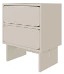 Selsey Nachttisch WUWU Graubeige 2 Schubladen Push-to-Open Bild 3