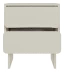 Selsey Nachttisch WUWU Graubeige 2 Schubladen Push-to-Open Bild 5
