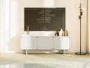 Selsey TV-Schrank WUWU 3-türig Grau Beige Push-to-Open Bild 2