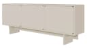 Selsey TV-Schrank WUWU 3-türig Grau Beige Push-to-Open Bild 3