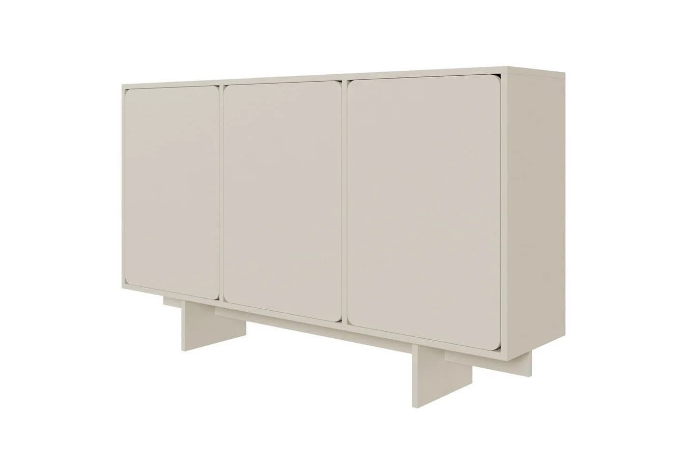 Selsey Sideboard WUWU 3-türig Push-to-Open Graubeige