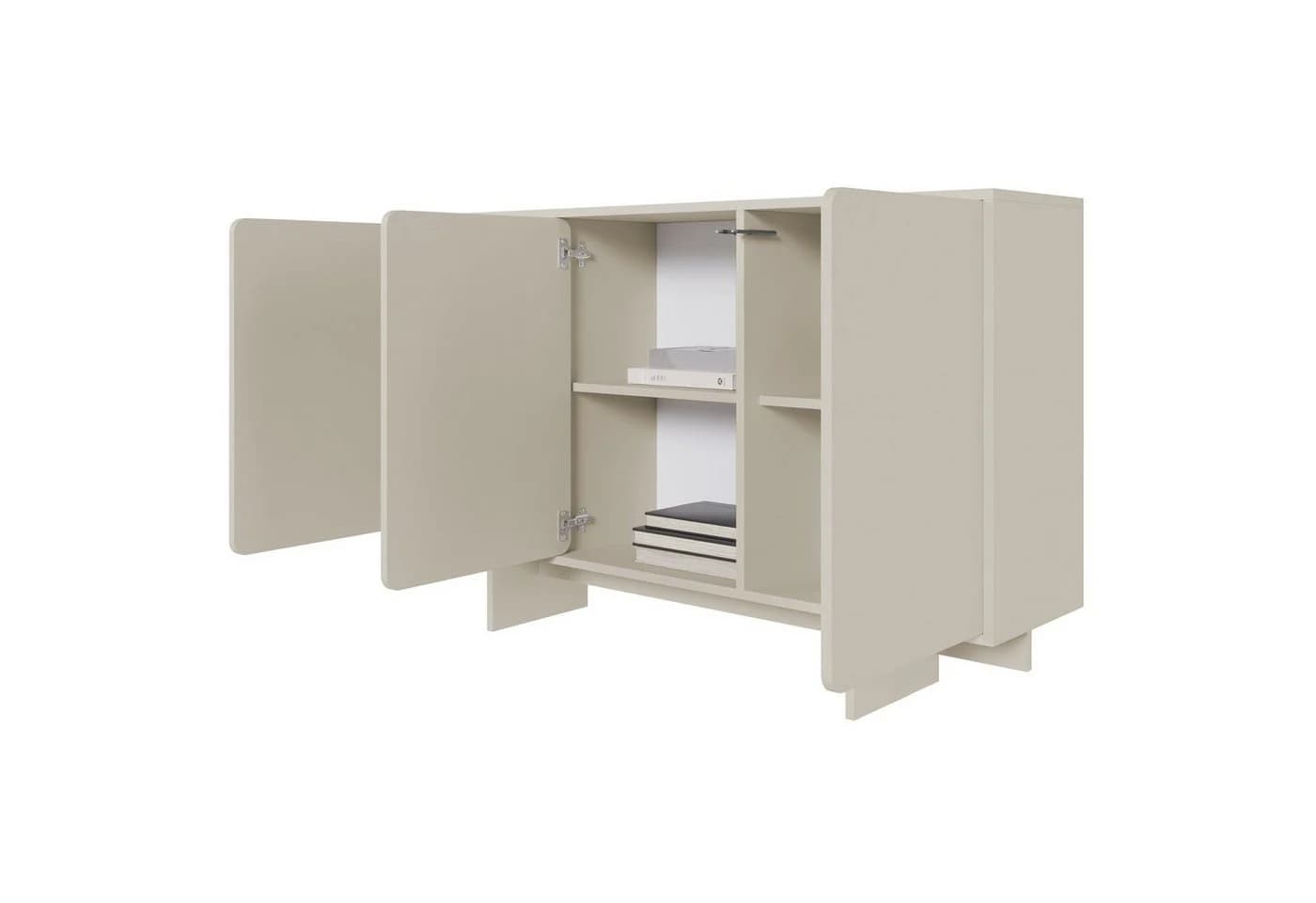 Selsey Sideboard WUWU 3-türig Push-to-Open Graubeige - Bild 4