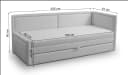 Selsey Jugendbett CAPRILI mit Ausziehfunktion & Bettkasten Bild 4