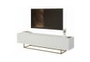 Selsey TV-Schrank VELDIO 175 cm Weiß Riffel-Optik Bild 2