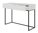 Selsey Schminktisch VELDIO Weiß 2 Schubladen Metallgestell Bild 3