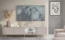 Selsey TV-Schrank BELLO mit goldenen Füßen und LED Bild 1