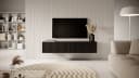 Selsey TV-Schrank VELDIO Hängeboard Matt Schwarz Push-to-Open Bild 1