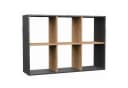 Selsey Standregal MALAX Anthrazitgrau/Artisan Eiche flexibel aufstellbar Bild 2
