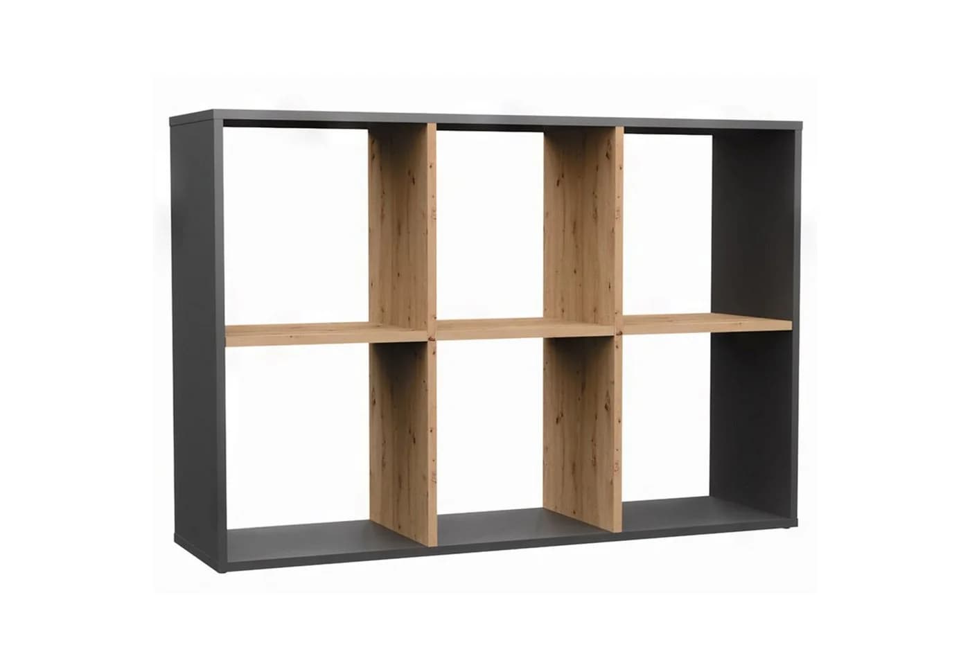 Selsey Standregal MALAX Anthrazitgrau/Artisan Eiche flexibel aufstellbar - Bild 2