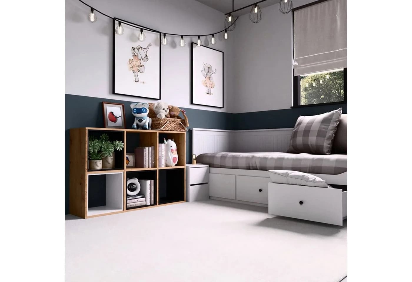 Selsey Standregal MALAX Beige Modernes Regal mit 4, 6 oder 8 Fächern - Bild 3