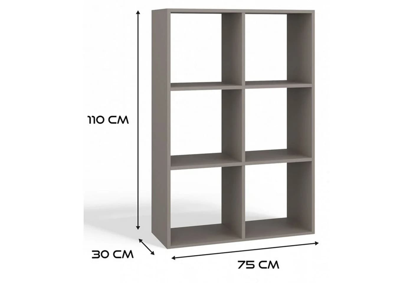 Selsey Standregal MALAX Beige Modernes Regal mit 4, 6 oder 8 Fächern - Bild 4