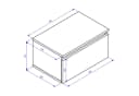 Selsey Nachttisch BEMMI Wandnachttisch mit Schublade 48 cm Bild 4