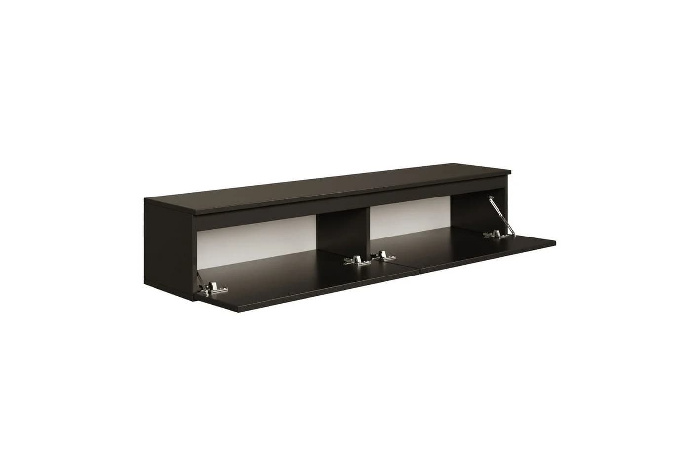 Selsey TV-Schrank BEMMI Hängendes TV-Möbel Schwarz Matt - Bild 4
