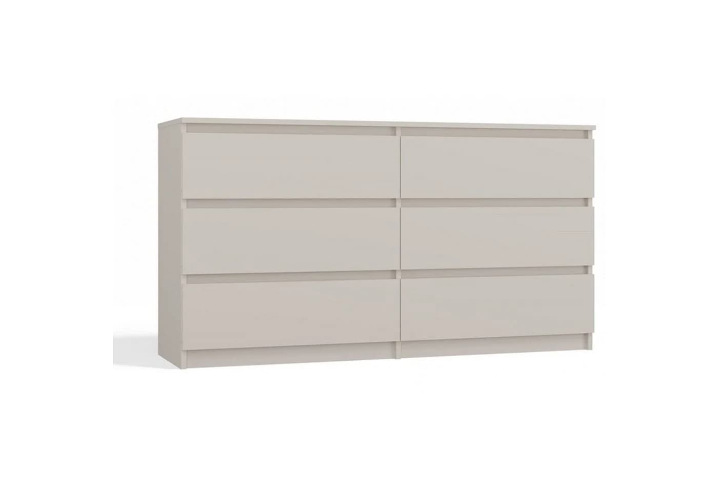 Selsey Kommode MALWA Stauraumkommode Weiß/Grau