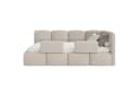 Selsey Kinderbett CLOUDY mit Bettkasten und Rausfallschutz in Beige Samt Bild 5