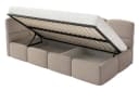 Selsey Jugendbett CLOUDY mit Eck-Kopfteil und Bettkasten Beige Bild 3