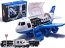 Ikonka Spielzeug-Flugzeugtransporter mit Polizei, Feuerwehr & Baustelle Bild 2