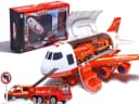 Ikonka Flugzeugtransporter-Set mit Soundeffekten und Lichtern Bild 2