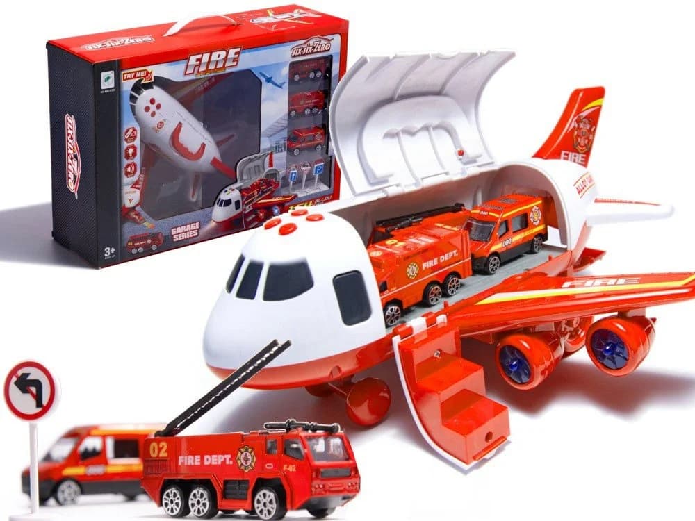 Ikonka Flugzeugtransporter-Set mit Soundeffekten und Lichtern - Bild 2