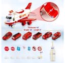 Ikonka Flugzeugtransporter-Set mit Soundeffekten und Lichtern Bild 5