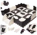 Ikonka Kinderpuzzle Matte Schwarz/Weiß EVA Schaumstoff Bild 1
