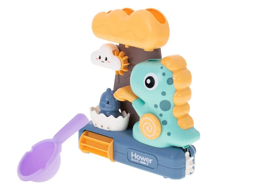 Ikonka Badespielzeug Jurassic Splash Dinosaurier mit Spinnrad Bunt - Bild 4