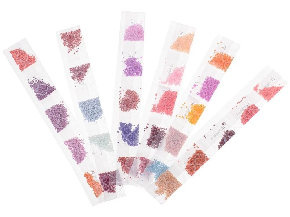 Ikonka 5D Diamond Painting Set Kirschblüten mit Berg 30x40cm - Bild 5