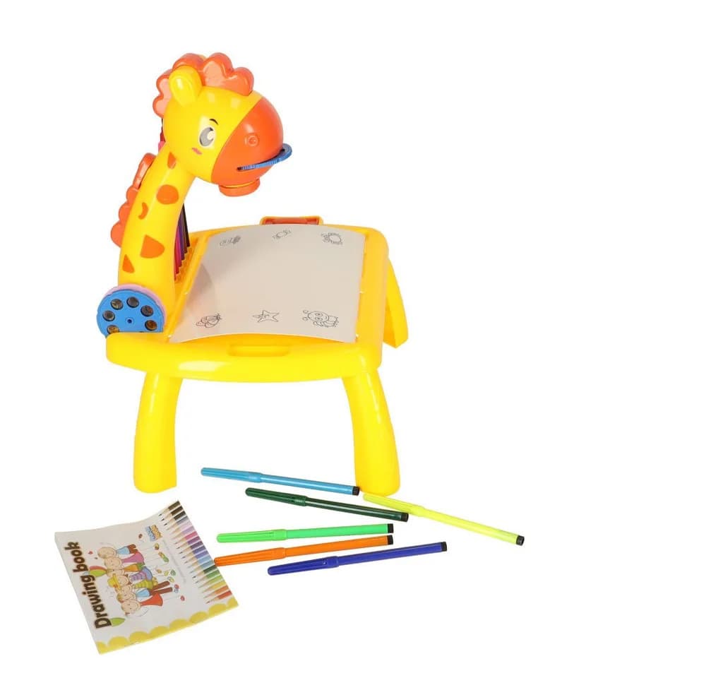 Ikonka Zeichentisch Giraffe Kreativer Kinder Zeichenprojektor Tisch