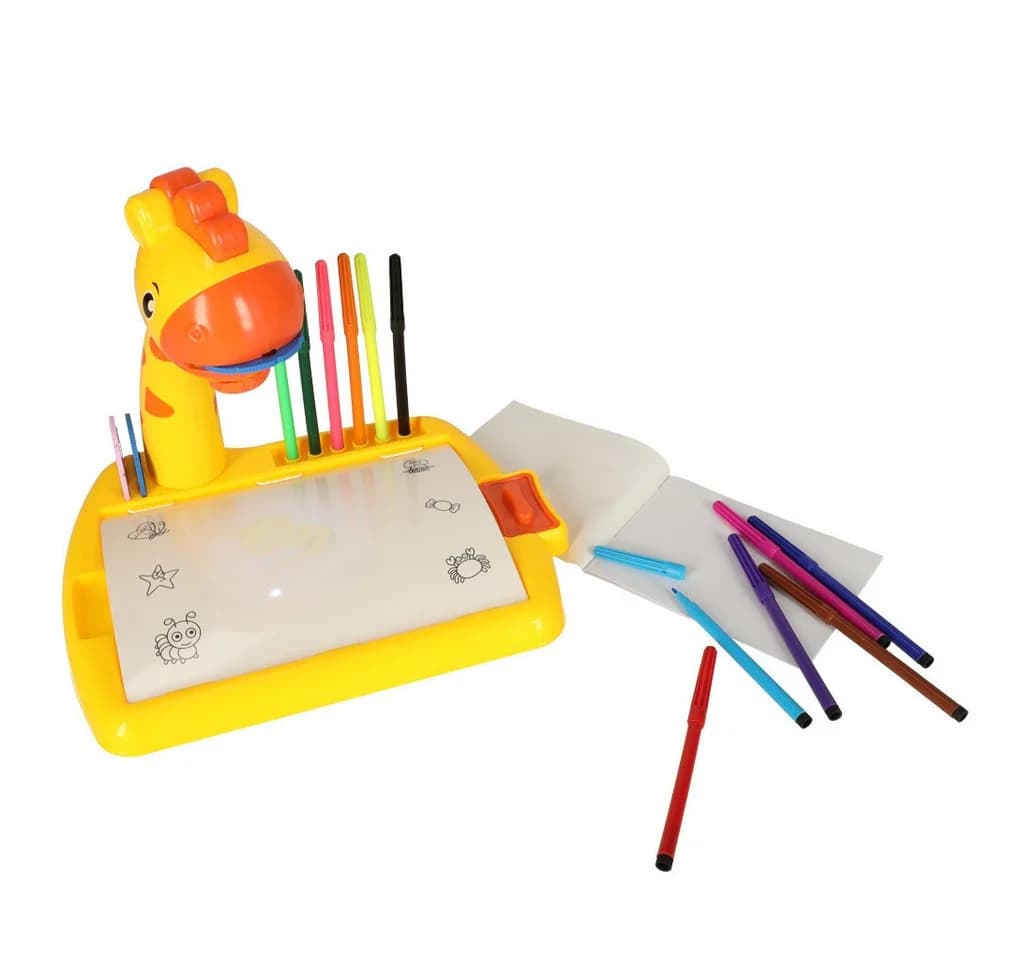Ikonka Zeichentisch Giraffe Kreativer Kinder Zeichenprojektor Tisch - Bild 3