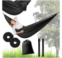 Ikonka Hängematte Robuste Camping-Hängematte mit Tasche, Seilen und Schnapphaken Bild 2
