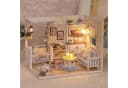 LA CUTE Puppenhaus DIY Holz Miniatur Set mit Möbeln und LED Beleuchtung Bild 2