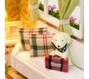 LA CUTE Puppenhaus DIY Holz Miniatur Set mit Möbeln & LED Beleuchtung Bild 3