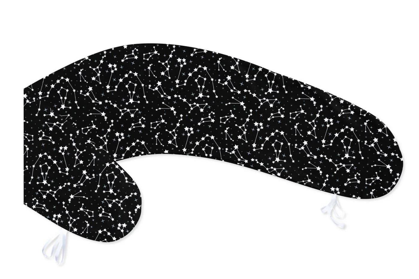 Amilian Stillkissenbezug 170 cm 100% Baumwolle Schwarz - Bild 2