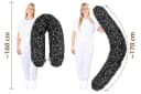 Amilian Stillkissenbezug 170 cm 100% Baumwolle Schwarz Bild 3