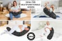Amilian Stillkissenbezug 170 cm 100% Baumwolle Schwarz Bild 5