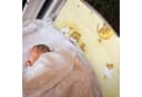 Amilian Bettnestchen Bettumrandung Beige Schutz für Babybett Bild 5